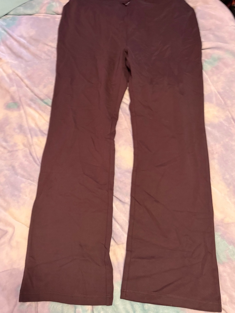Roaman's Women's Boot Cut Pants in Dark Brown 22